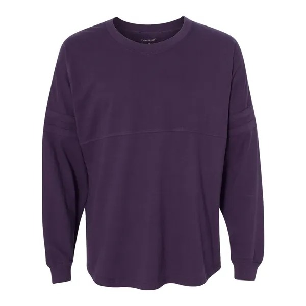 Boxercraft Women's Jersey Pom Pom Long Sleeve T-Shirt - Boxercraft Women's Jersey Pom Pom Long Sleeve T-Shirt - Image 0 of 22