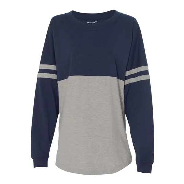 Boxercraft Women's Jersey Pom Pom Long Sleeve T-Shirt - Boxercraft Women's Jersey Pom Pom Long Sleeve T-Shirt - Image 9 of 22