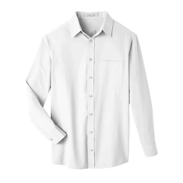 UltraClub Men's Bradley Performance Woven Shirt - UltraClub Men's Bradley Performance Woven Shirt - Image 4 of 5