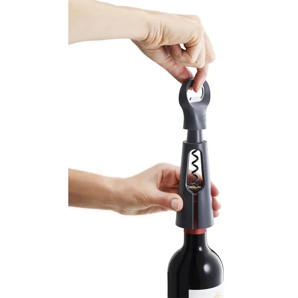 Joseph Joseph® BarStar 3-in-1 Gray Corkscrew - Joseph Joseph® BarStar 3-in-1 Gray Corkscrew - Image 5 of 9