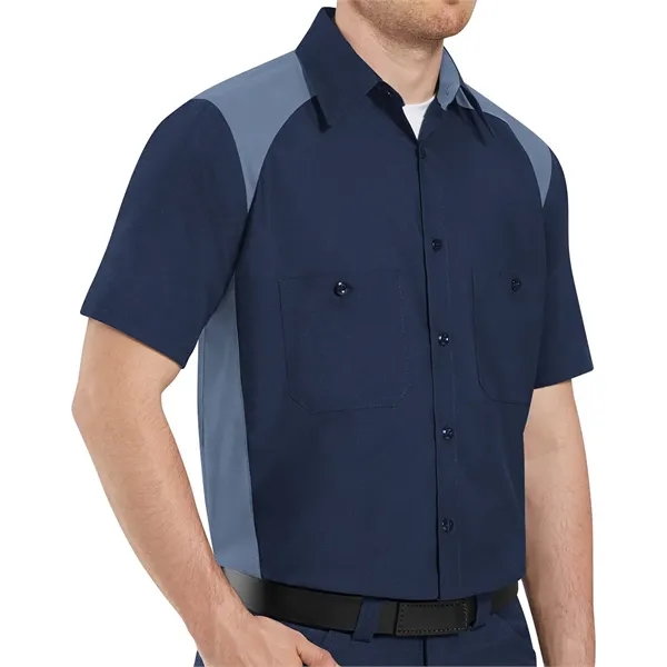 Red Kap Men's Tall Short Sleeve Motorsports Shirt