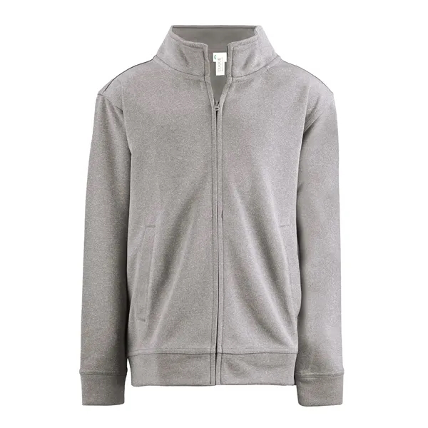 Clique Lift Solution-dyed Performance Youth Full Zip Swea...