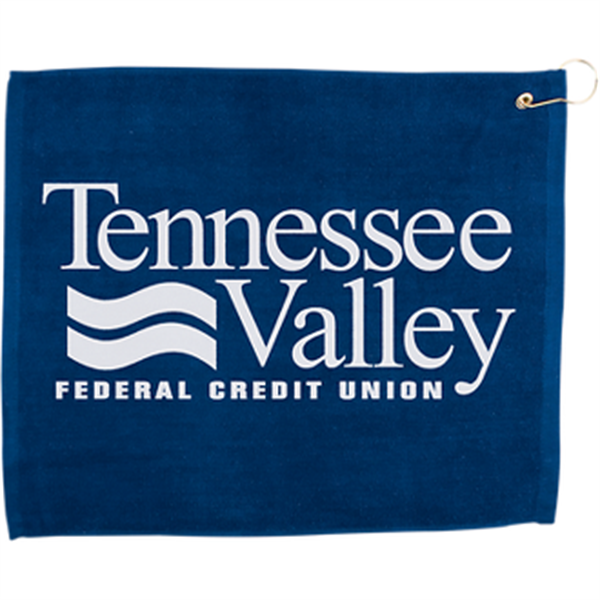 15" X 18" Hemmed Golf Towel W/ Grommet And Hook - 15" X 18" Hemmed Golf Towel W/ Grommet And Hook - Image 5 of 10