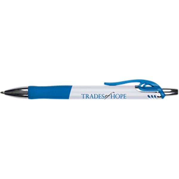 White Pen w/ Colored Gripper - White Pen w/ Colored Gripper - Image 1 of 8