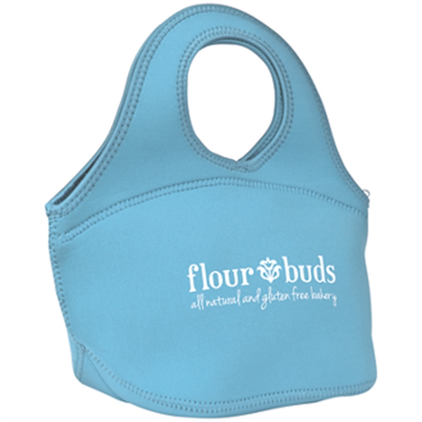 Easy Carry Zippered Neoprene Lunch Bag - Easy Carry Zippered Neoprene Lunch Bag - Image 2 of 3