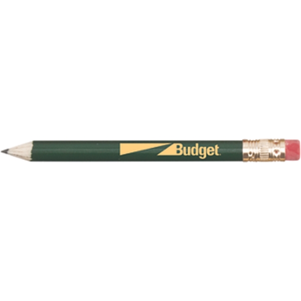 Round Wooden Golf Pencil with Eraser - Round Wooden Golf Pencil with Eraser - Image 1 of 5