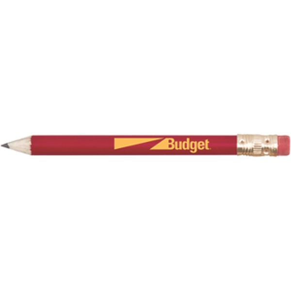 Round Wooden Golf Pencil with Eraser - Round Wooden Golf Pencil with Eraser - Image 3 of 5