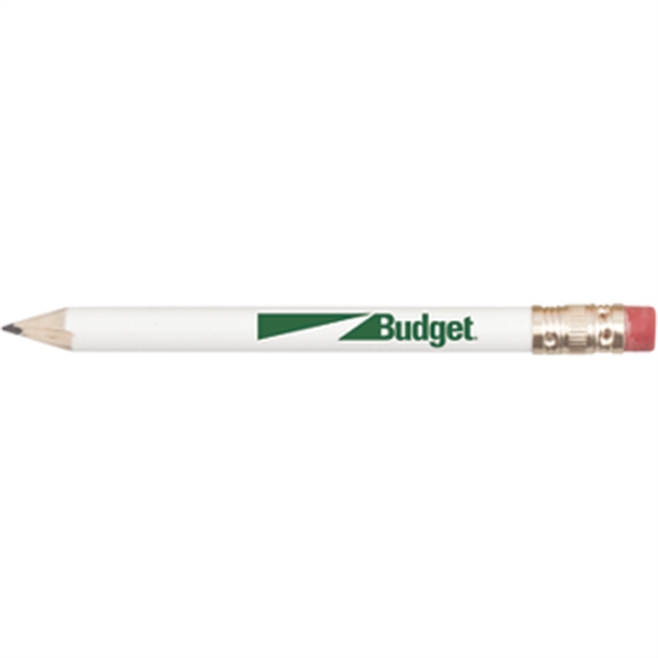 Round Wooden Golf Pencil with Eraser - Round Wooden Golf Pencil with Eraser - Image 4 of 5