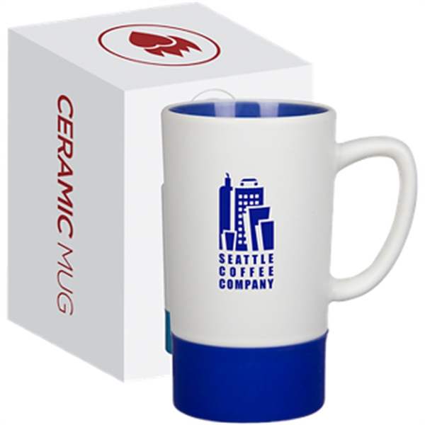 16 oz  Ceramic Mug with Silicone Accent - 16 oz  Ceramic Mug with Silicone Accent - Image 1 of 4