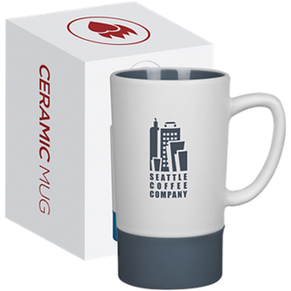 16 oz  Ceramic Mug with Silicone Accent - 16 oz  Ceramic Mug with Silicone Accent - Image 3 of 4