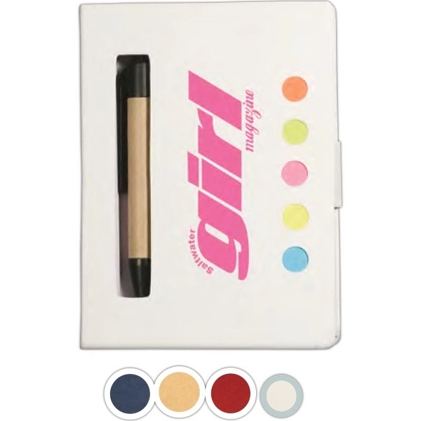 Eco Stowaway Sticky Jotter With Pen - Eco Stowaway Sticky Jotter With Pen - Image 5 of 6