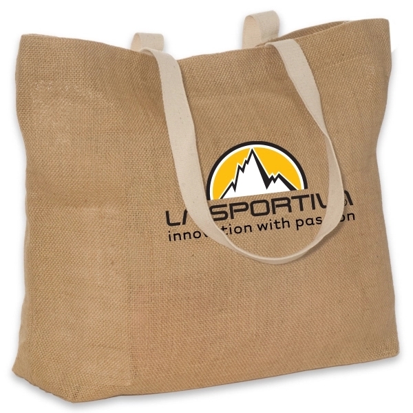 Eco-Green Jute Tote - Eco-Green Jute Tote - Image 1 of 6