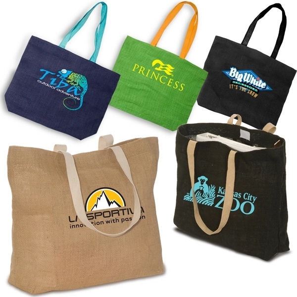 Eco-Green Jute Tote - Eco-Green Jute Tote - Image 2 of 6