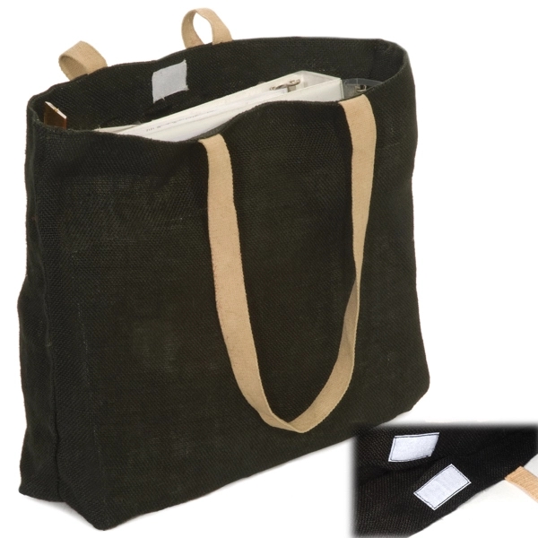 Eco-Green Jute Tote - Eco-Green Jute Tote - Image 3 of 6