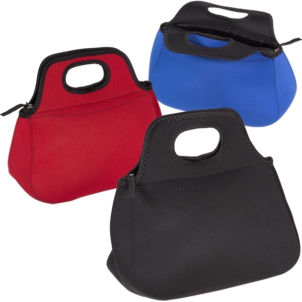 Zippered Neoprene Lunch Tote - Zippered Neoprene Lunch Tote - Image 0 of 10