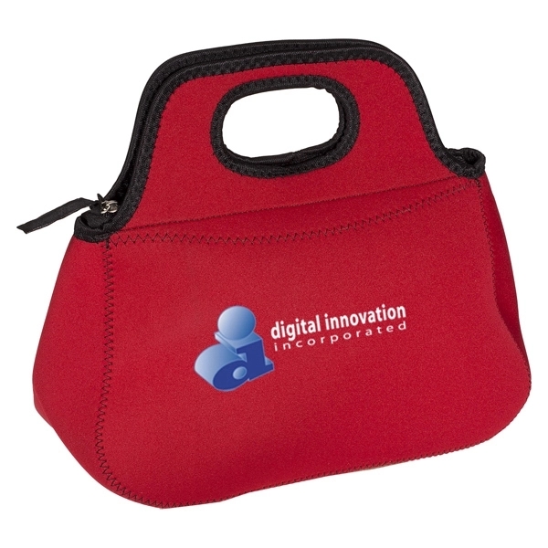 Zippered Neoprene Lunch Tote - Zippered Neoprene Lunch Tote - Image 3 of 10
