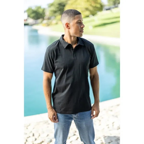 TERRA THREAD® Men's Cotton Polo Shirt GOTS & Fair Trade - TERRA THREAD® Men's Cotton Polo Shirt GOTS & Fair Trade - Image 1 of 9