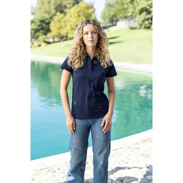TERRA THREAD® Women's Cotton Polo Shirt GOTS & Fair Trade - TERRA THREAD® Women's Cotton Polo Shirt GOTS & Fair Trade - Image 0 of 10