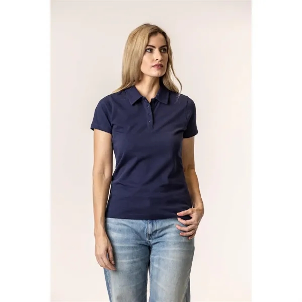 TERRA THREAD® Women's Cotton Polo Shirt GOTS & Fair Trade - TERRA THREAD® Women's Cotton Polo Shirt GOTS & Fair Trade - Image 3 of 10