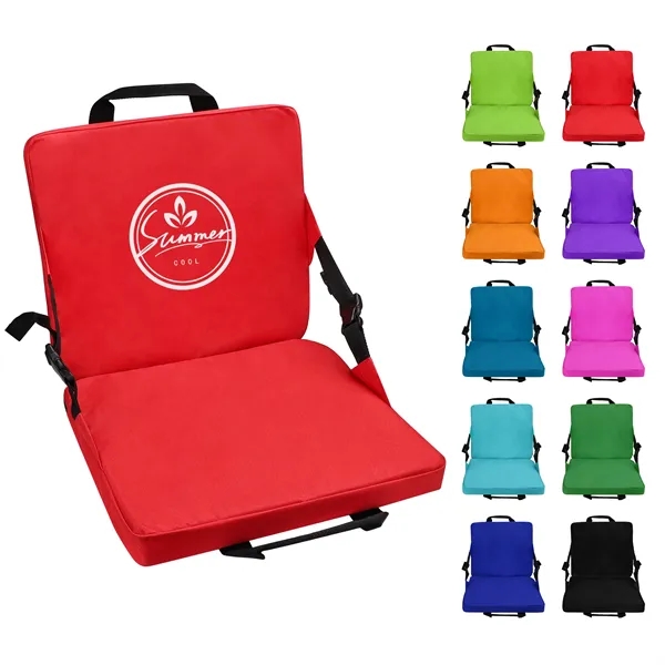 Portable Folding Thick Stadium Seat Cushion With Handle