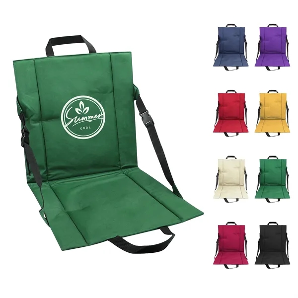 Folding Adjustable Stadium Seat Cushion With Back Support