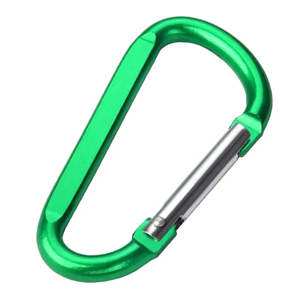Large D-Shaped Aluminum Keychain Clip Carabiner - Large D-Shaped Aluminum Keychain Clip Carabiner - Image 2 of 5