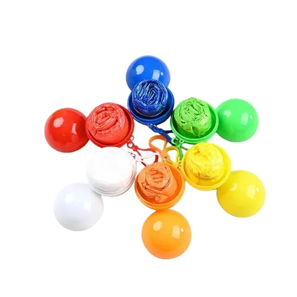 Spherical Disposable Emergency Raincoat Ball - Spherical Disposable Emergency Raincoat Ball - Image 2 of 2