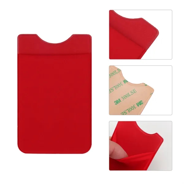 Adhesive Cell Phone Wallet Card Holder Various Colors - Adhesive Cell Phone Wallet Card Holder Various Colors - Image 2 of 3
