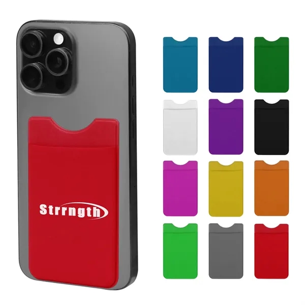 Adhesive Cell Phone Wallet Card Holder Various Colors - Adhesive Cell Phone Wallet Card Holder Various Colors - Image 0 of 3