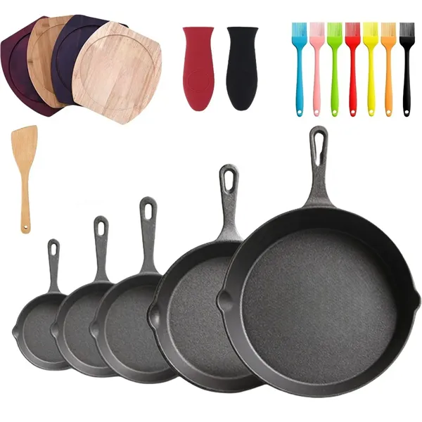 Round Mini Fry Pan cast iron skillet- 4" - Round Mini Fry Pan cast iron skillet- 4" - Image 0 of 4