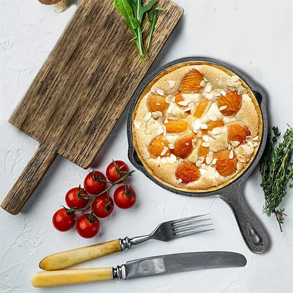 Round Mini Fry Pan cast iron skillet- 4" - Round Mini Fry Pan cast iron skillet- 4" - Image 3 of 4