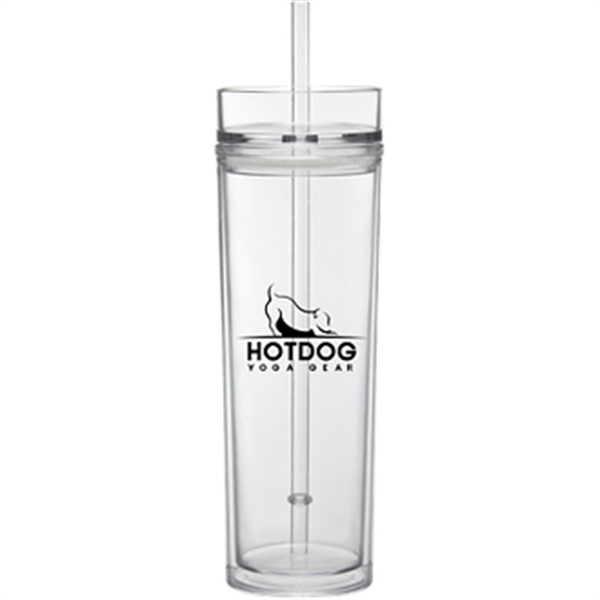 16 oz  Tumbler with Straw