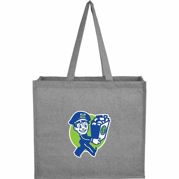 Custom 4oz Recycled Cotton Shopper Tote with Laminated