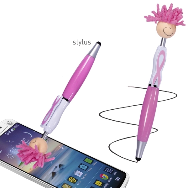 Awareness MopToppers® Screen Cleaner with Stylus Pen - Awareness MopToppers® Screen Cleaner with Stylus Pen - Image 1 of 3