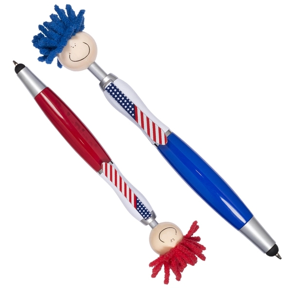Patriotic MopToppers® Screen Cleaner with Stylus Pen - Patriotic MopToppers® Screen Cleaner with Stylus Pen - Image 3 of 4