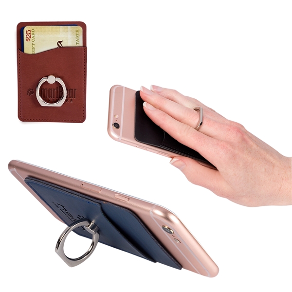 Tuscany Card Holder with Metal Ring Phone Stand - Tuscany Card Holder with Metal Ring Phone Stand - Image 2 of 19