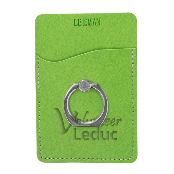Tuscany Card Holder with Metal Ring Phone Stand - Tuscany Card Holder with Metal Ring Phone Stand - Image 15 of 19
