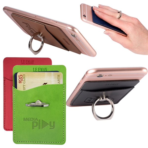 Tuscany Card Holder with Metal Ring Phone Stand - Tuscany Card Holder with Metal Ring Phone Stand - Image 16 of 19
