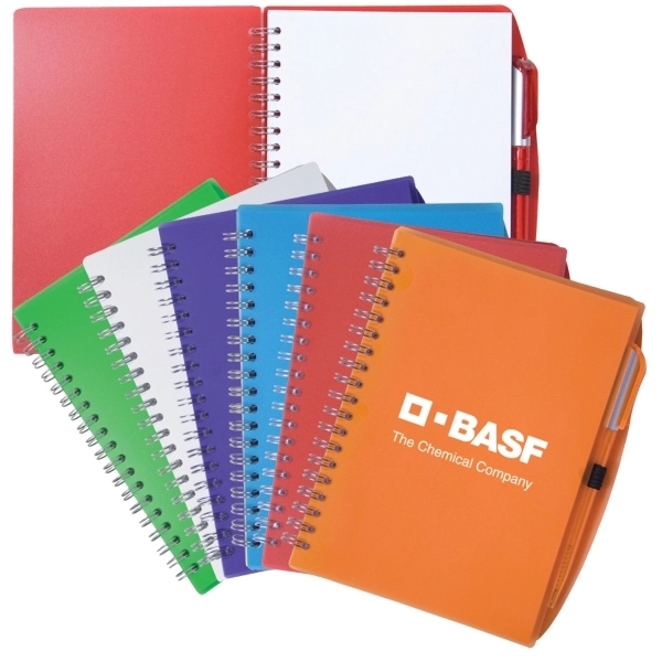 Spiral Notebook with Pen - Spiral Notebook with Pen - Image 0 of 6