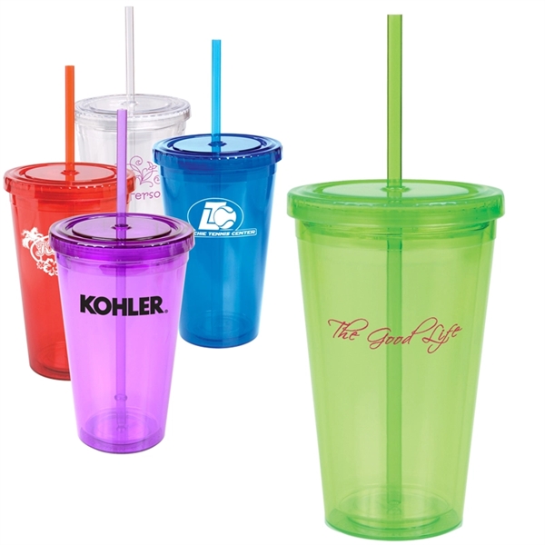 16 oz. Double-Wall Cool Acrylic Tumbler - 16 oz. Double-Wall Cool Acrylic Tumbler - Image 0 of 4
