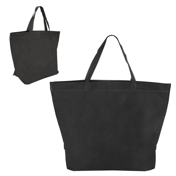 Two-Tone Heat Sealed Non-Woven Tote - Two-Tone Heat Sealed Non-Woven Tote - Image 1 of 7