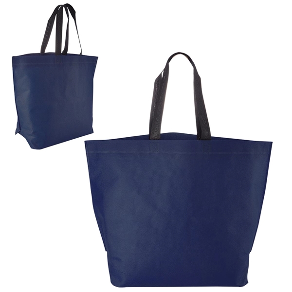 Two-Tone Heat Sealed Non-Woven Tote - Two-Tone Heat Sealed Non-Woven Tote - Image 2 of 7