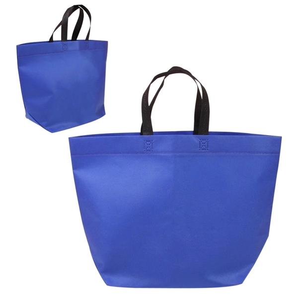 Two-Tone Heat Sealed Non-Woven Tote - Two-Tone Heat Sealed Non-Woven Tote - Image 3 of 7