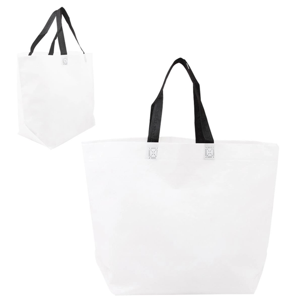 Two-Tone Heat Sealed Non-Woven Tote - Two-Tone Heat Sealed Non-Woven Tote - Image 7 of 7