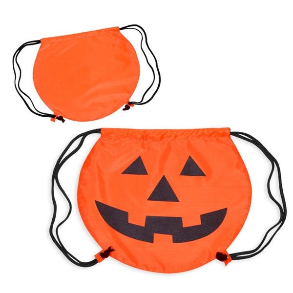 Pumpkin Drawstring Backpack - Pumpkin Drawstring Backpack - Image 1 of 1
