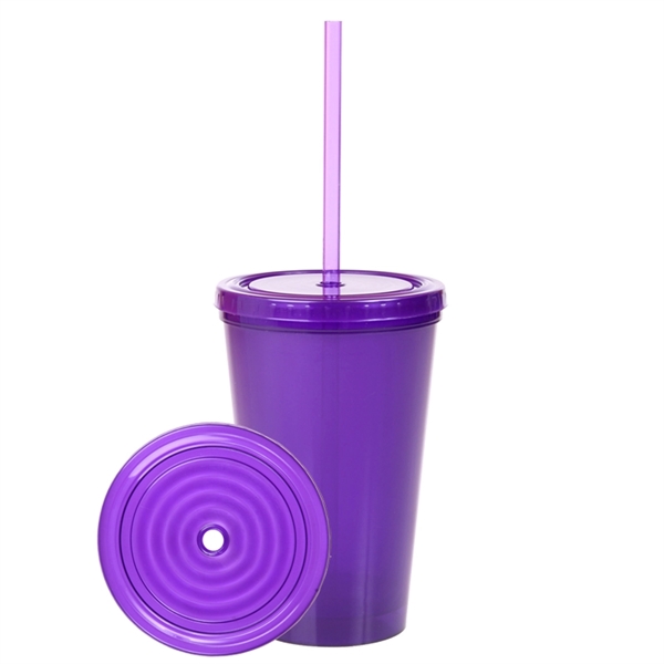 16 oz. Double-Wall Green Tumbler - 16 oz. Double-Wall Green Tumbler - Image 3 of 5