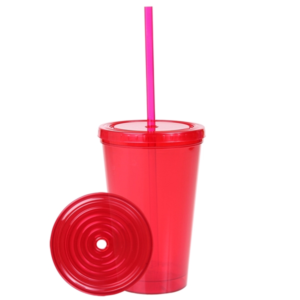 16 oz. Double-Wall Green Tumbler - 16 oz. Double-Wall Green Tumbler - Image 4 of 5