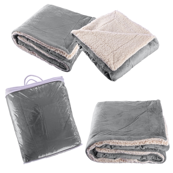 Micro Mink Sherpa Blanket - Micro Mink Sherpa Blanket - Image 3 of 10