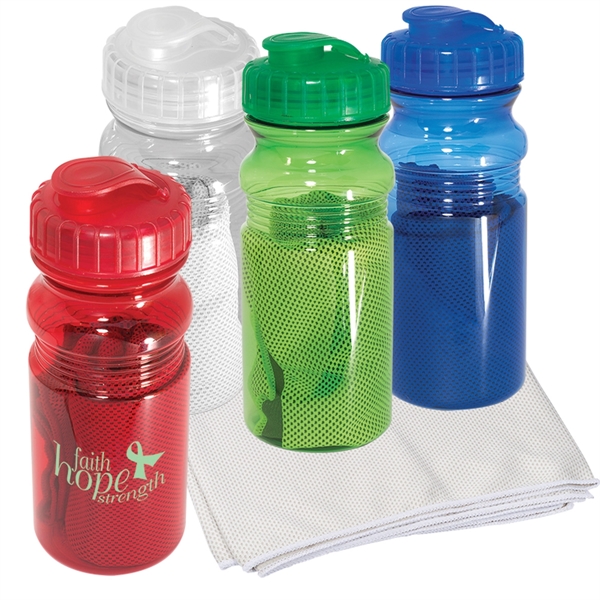 Cooling Towel in Water Bottle - Cooling Towel in Water Bottle - Image 1 of 9