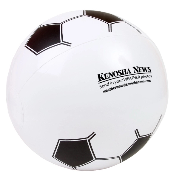 14" Soccer Beach Ball - 14" Soccer Beach Ball - Image 0 of 1